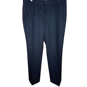 Elie Tahari Black Virgin Wool Career Trousers - 12